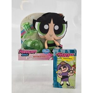 Powerpuff Girls Buttercup Plush & Twisted Sister VHS Bundle Kids Green - Good